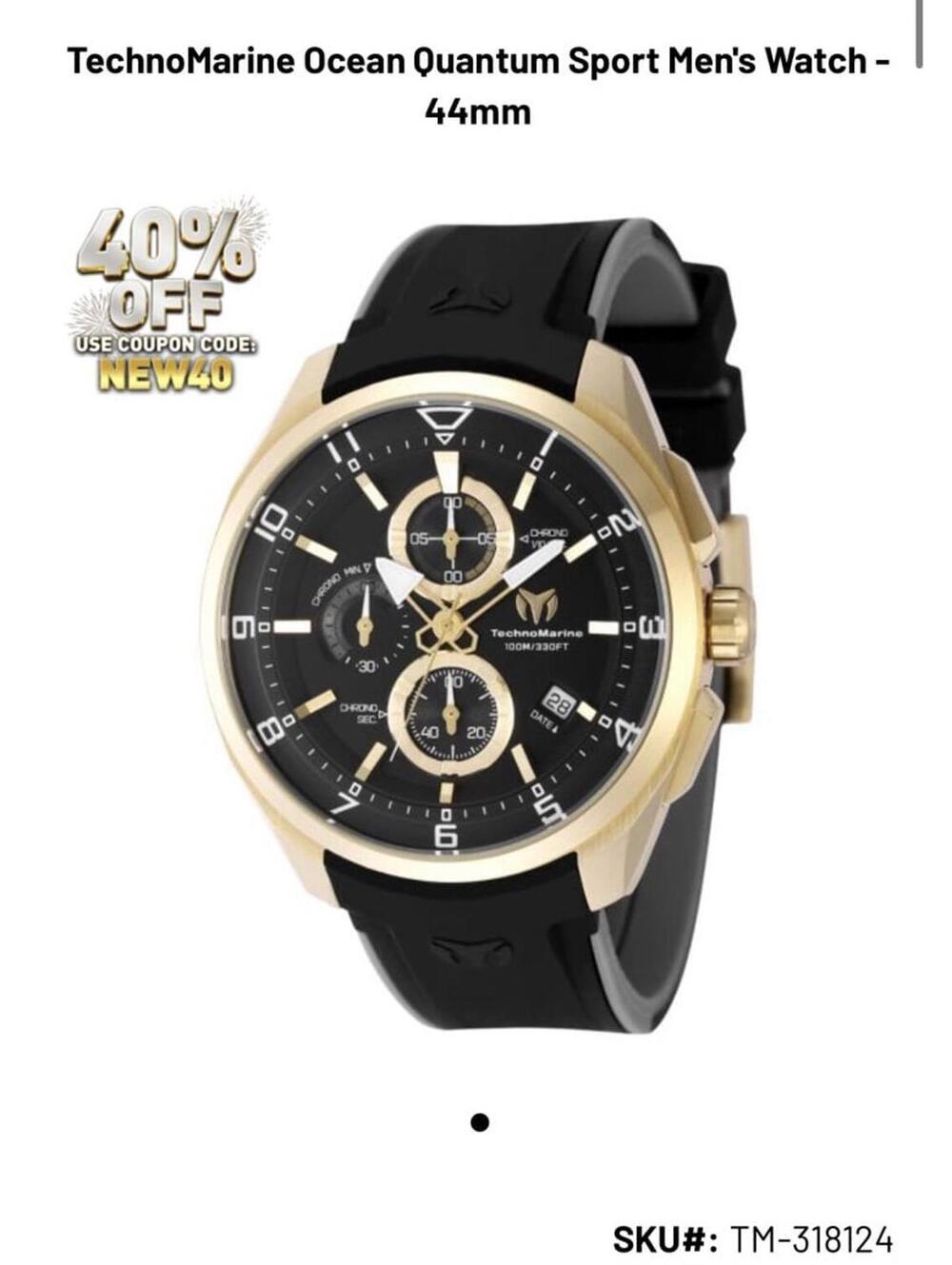 Techno marine watch men’s